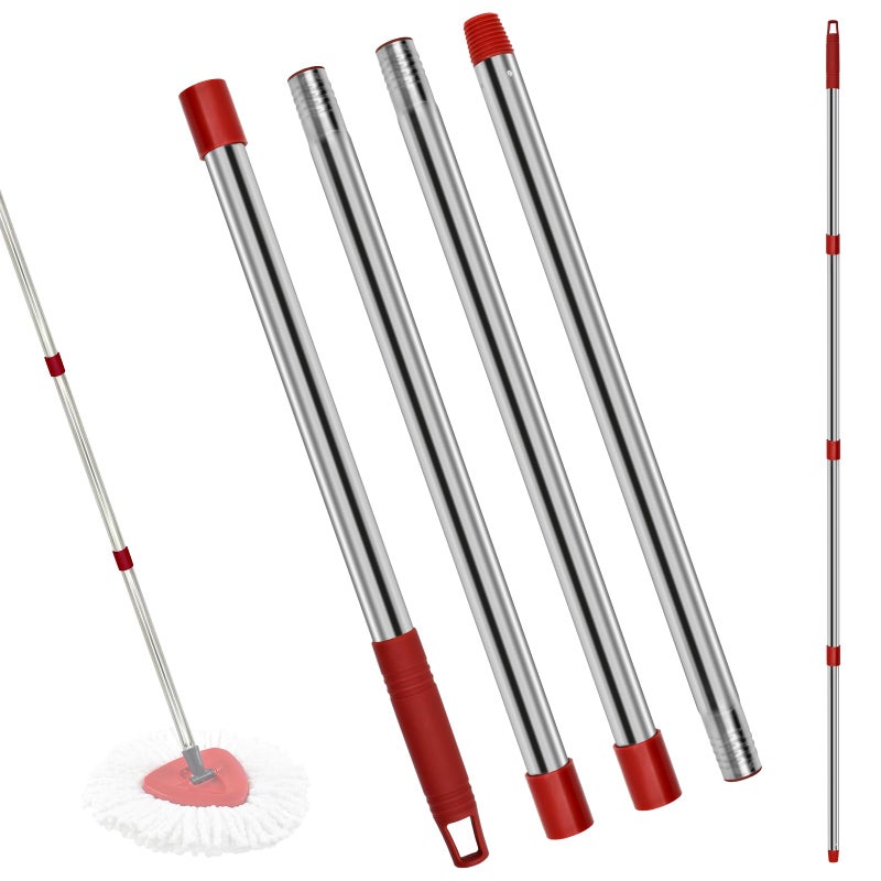 GFRED Stainless Steel Spin Mop Replacement Handle for Ocedar, Germany Threaded Joints - Image 1