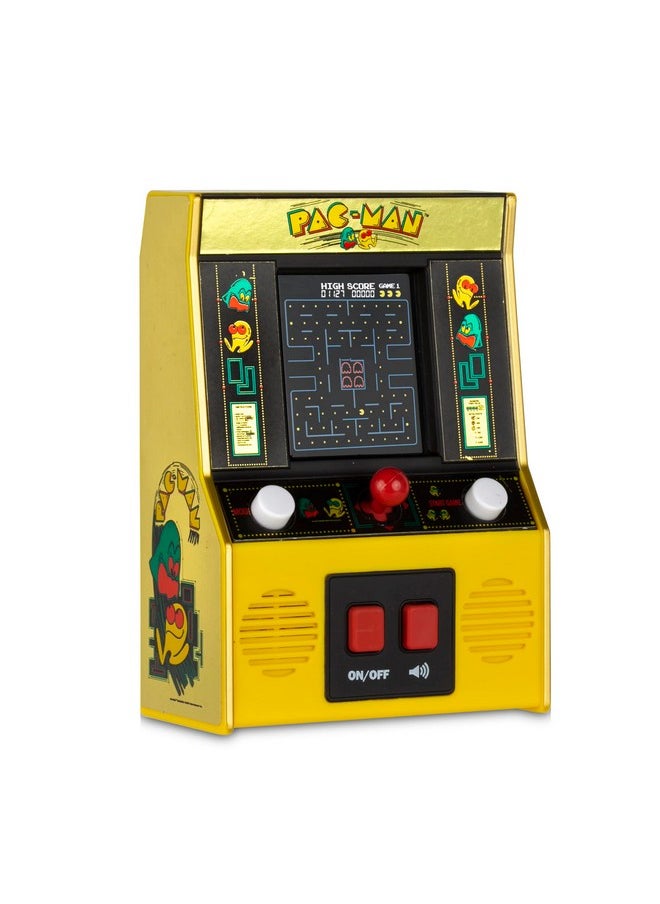 Arcade Classics - Pac-Man Color Lcd Retro Mini Arcade Game, 2 Players, Yellow