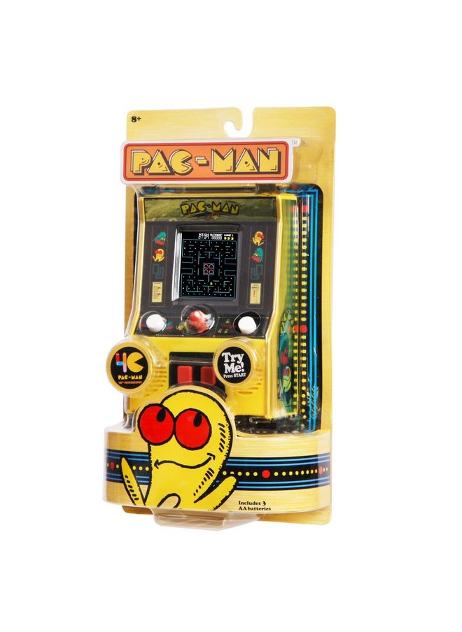 Arcade Classics - Pac-Man Color Lcd Retro Mini Arcade Game, 2 Players, Yellow