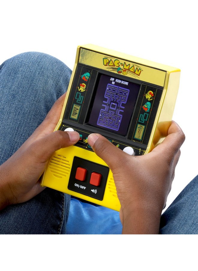 Arcade Classics - Pac-Man Color Lcd Retro Mini Arcade Game, 2 Players, Yellow