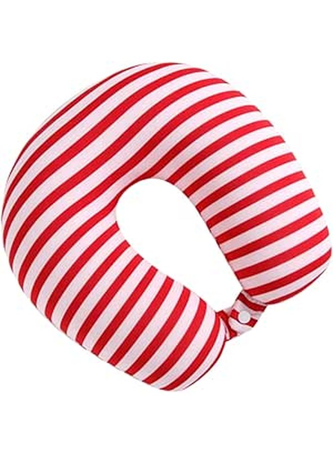 U Shaped Travel Neck Pillow Soft Particle Filling For Airplane Car Napping - Image 1