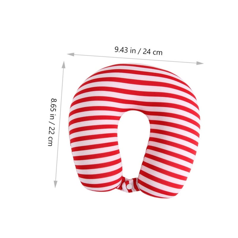 U Shaped Travel Neck Pillow Soft Particle Filling For Airplane Car Napping - Image 3