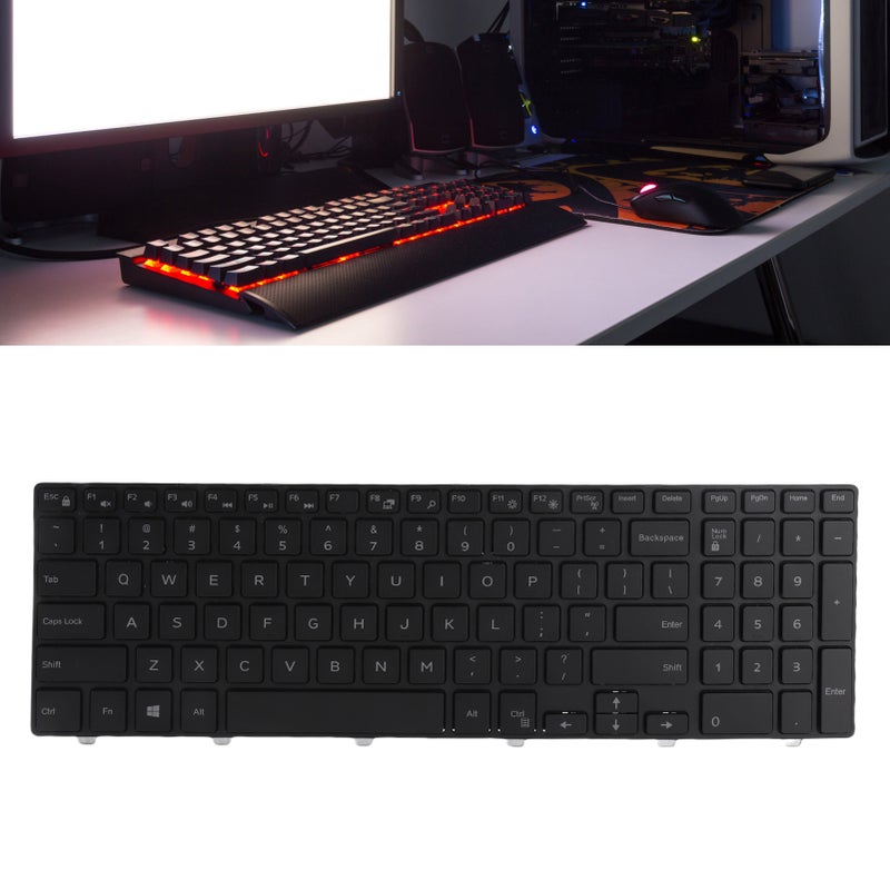 Replacement Keyboard Suitable for 15 3000/15 5000/17‑5000/5547/3542 Laptop 101 Keys Replace Keyboard - Image 1