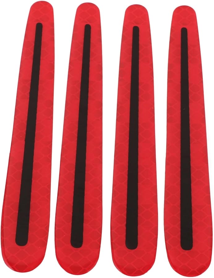 4pc Car Door Handle Protector Stickers Reflective Scratch Resistant Anti Scratch Decals - Image 1