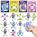 Gocozer Valentines Day Gifts for Kids 28 Pack Wacky Tracks Fidget Spinners with Valentines Greeting Cards for Kids Classroom Kid Valentines Exchange Gifts Ideas Preschool Valentine Gifts Favors - Image 2
