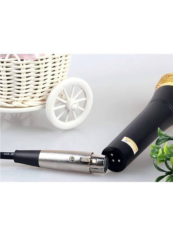 3.5mm XLR 3 Pin Female To Right Angle Microphone Cable Mic Cord, 2.5m  - Image 2
