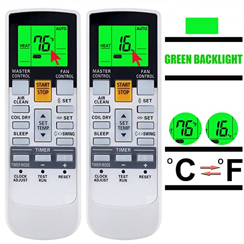 CHOUBENBEN Replacement Remote Control for Fujitsu AR-REG1U AR-REY1U UTY-LNHUM ASU9RLS3 ASU12RLS3 ASU15RLS3 AUU12RLF AUU18RLF AUU9RLF AR-RAE1E AR-RAE2U AR-RAE1U ASTG30JEC ASTG34JEC AR-SY1 AR-RY3 AR-RY14 - Image 2
