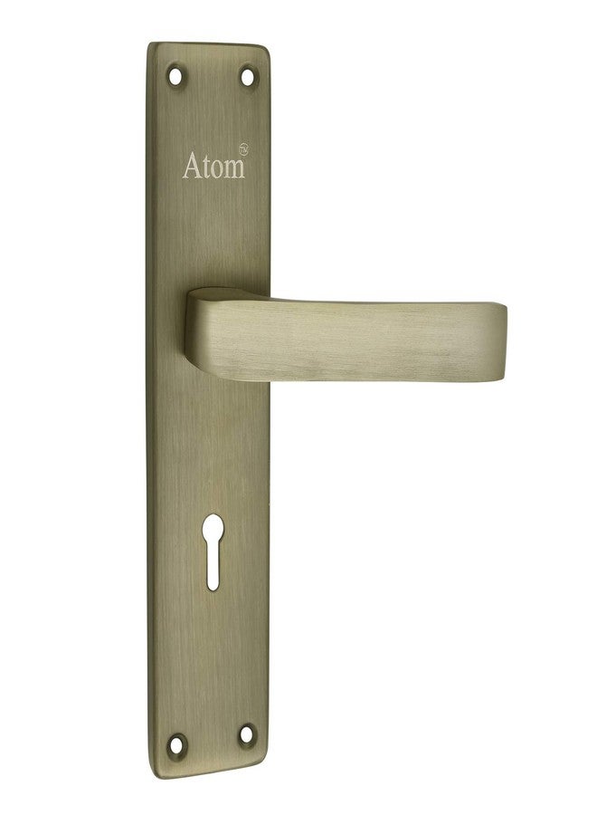 Atom Main Door Mortise Lock with Handle,Bedroom, Bathroom, Kitchen Brass Antique Finish | 3 Keys | 6 Lever Double Stage Lockset for House Hotel Office(803KY) - Image 3
