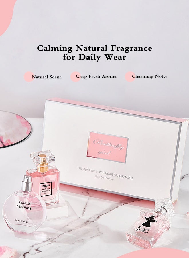 MARK HIM 3PCS Women’s Eau de Toilette Gift Set, 30ml Each Floral Fruity Woody Scent Collection, Long-Lasting Fragrance Sampler Kit, Portable Travel Size Perfume, Luxury Gift for Birthday, Valentine’s Day, Anniversary - Image 2