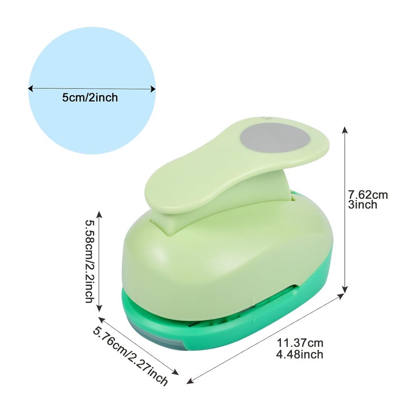 UCEC 2 Inch Paper Punch, DIY Handmade Craft Punch Shape Circle Punch Great for Crafting Scrapbooking Cards Arts Fun Projects - Image 4