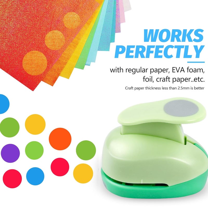 UCEC 2 Inch Paper Punch, DIY Handmade Craft Punch Shape Circle Punch Great for Crafting Scrapbooking Cards Arts Fun Projects - Image 5