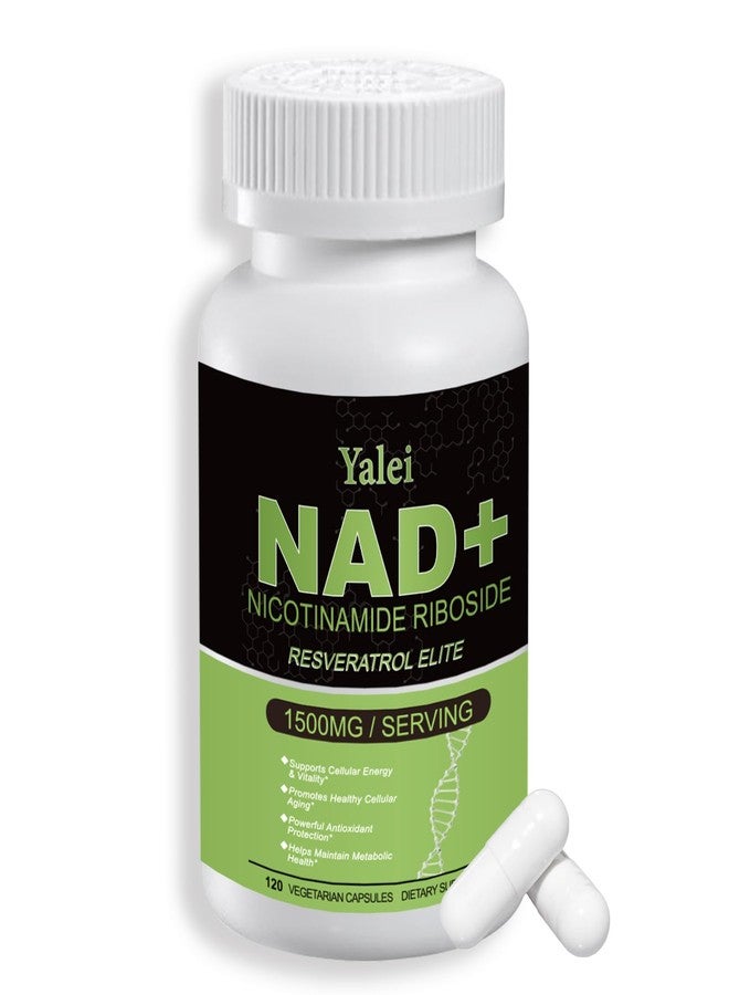 Yalei NAD Resveratrol Supplement 1500mg,120 Veggie Capsules | Liposomal NAD Plus Boosting | Support Cellular Health, Stamina & Healthy Aging for Women & Men | Non-GMO - Image 1