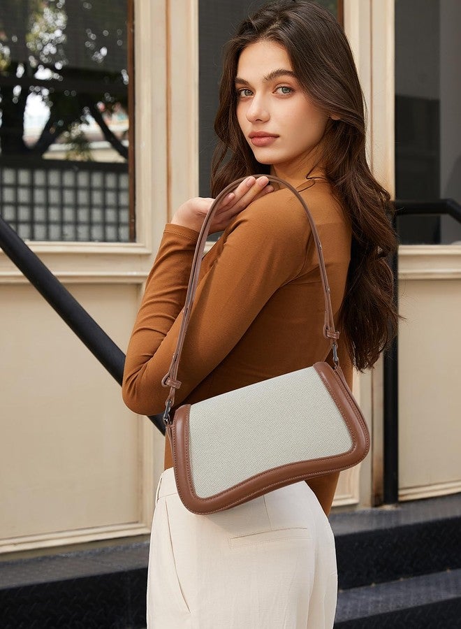 CLUCI Small Shoulder Bags,Purses for Women Vegan Leather Crossbody Handbag Clutch Hobo Purse - Image 2