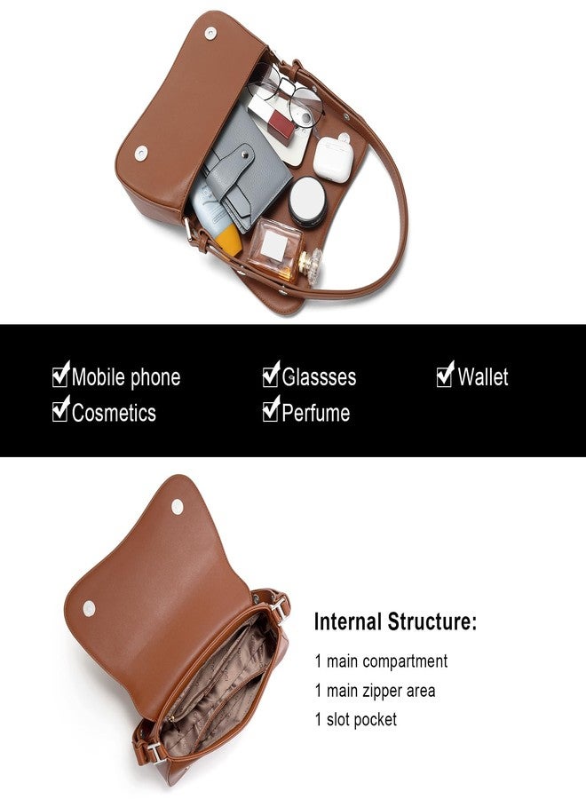 CLUCI Small Shoulder Bags,Purses for Women Vegan Leather Crossbody Handbag Clutch Hobo Purse - Image 4