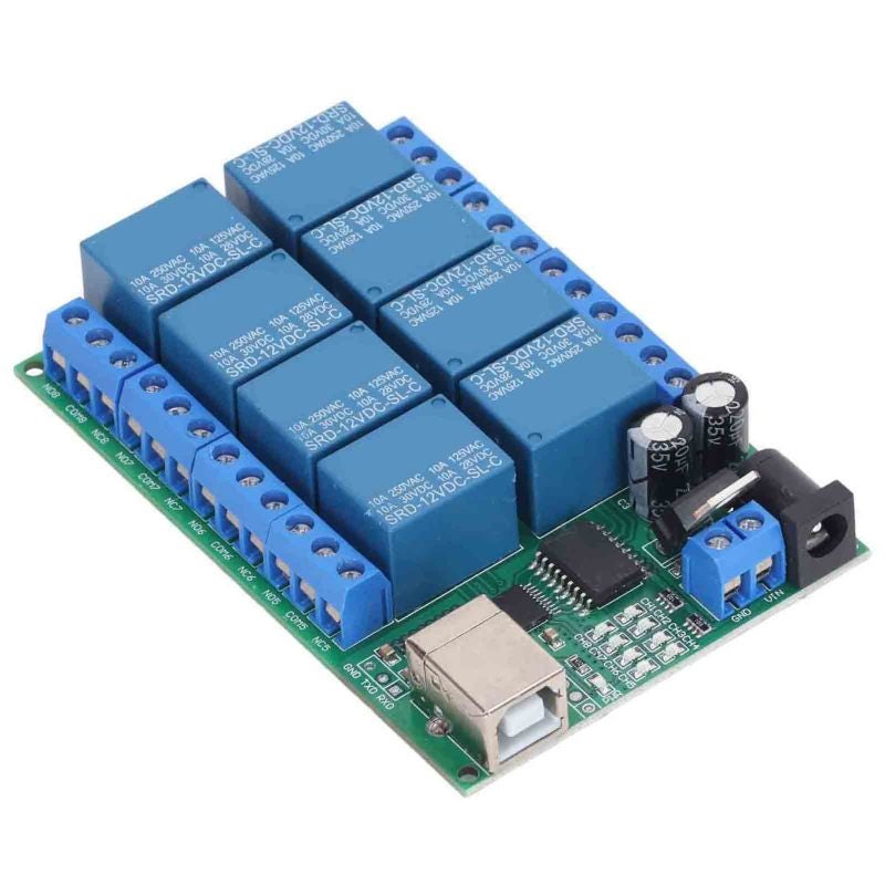 songle 8 Channel Relay Module DC 12V Serial Port Control 64 Devices - 6 Instructions Open Close Delay - 100000 Cycles Stable Performance for Industrial Automation - Image 5
