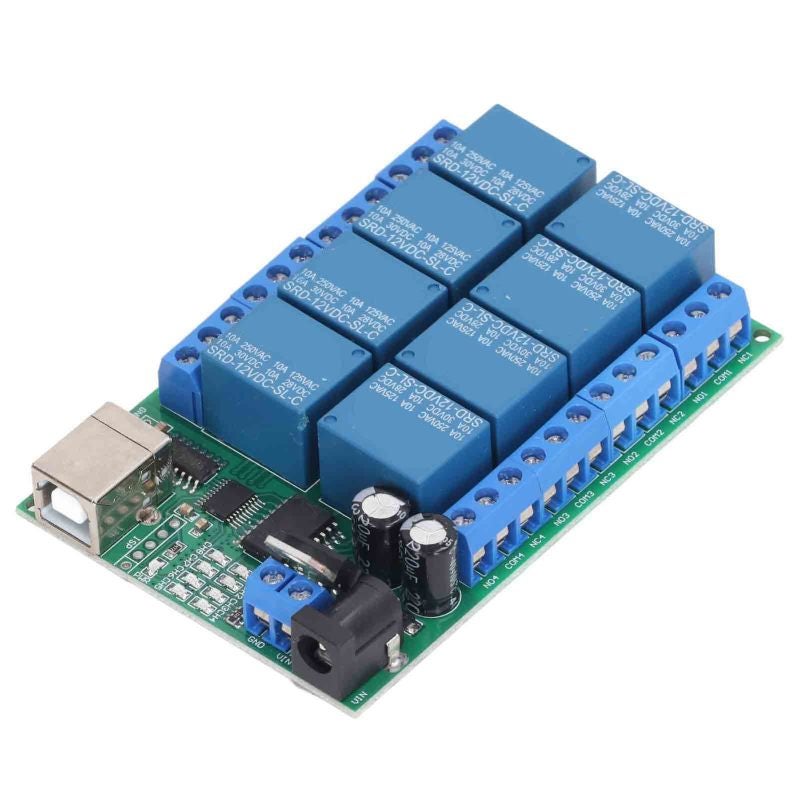 songle 8 Channel Relay Module DC 12V Serial Port Control 64 Devices - 6 Instructions Open Close Delay - 100000 Cycles Stable Performance for Industrial Automation - Image 3