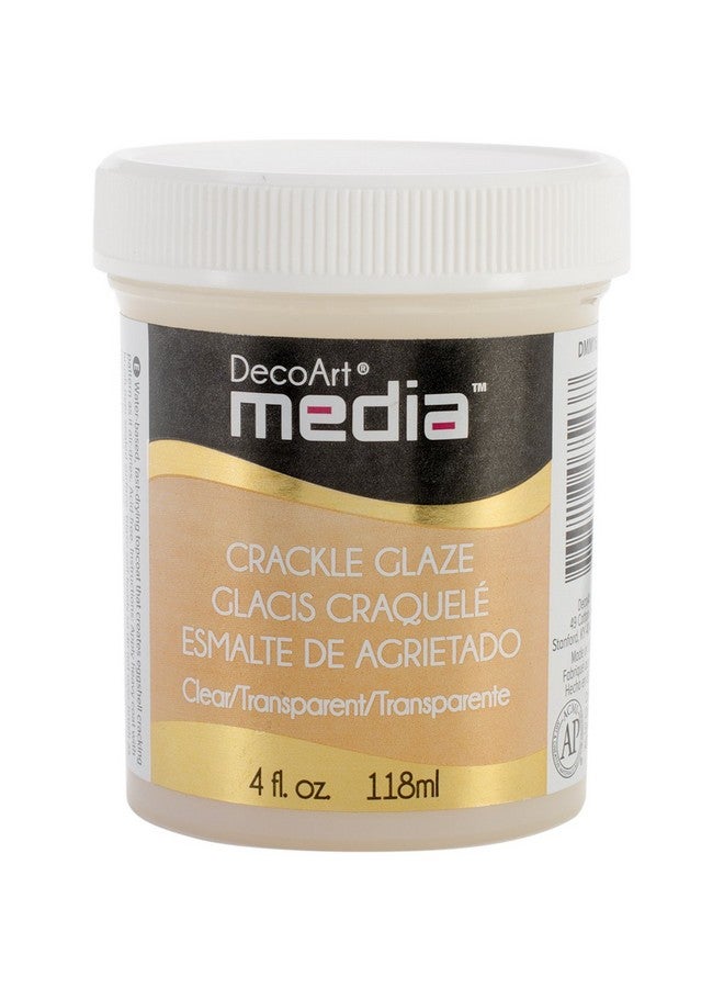 DecoArt Deco Art Media Crackle Glaze 4Ounce Clear