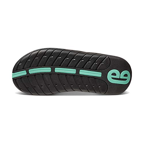Reef Slap Womens Beach Flip Flop, Arch Support, Durable Outsole, Water Friendly, Black/Black/Aqua, 11 - Image 5