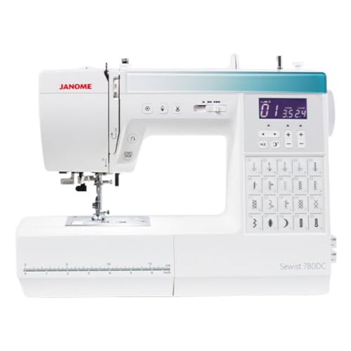 Janome Sewist 780DC Computerized Sewing Machine with 80 Built-In Stitches, 3 One-Step Buttonholes and Built-In Needle Threader - Image 1