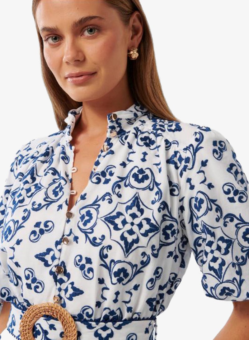 forever new Rhiannon Embroidered Belted Maxi Dress - Image 4