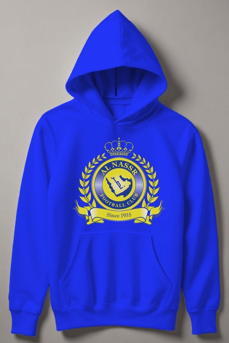 Al Nassr Football Fc 1955 Crest Printed Kids Sweatshirt 23284