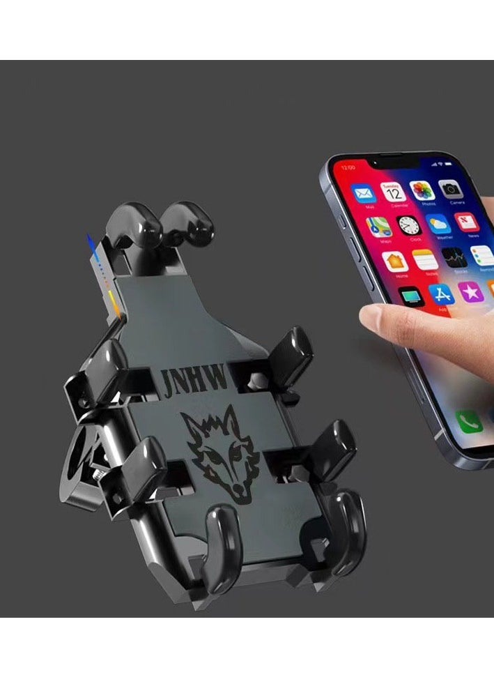 wheel up - Phone Holder for Bike and Motorcycle Phone Mount Bicycle Cell Phone Mount Clamp for Handlebar - Image 1