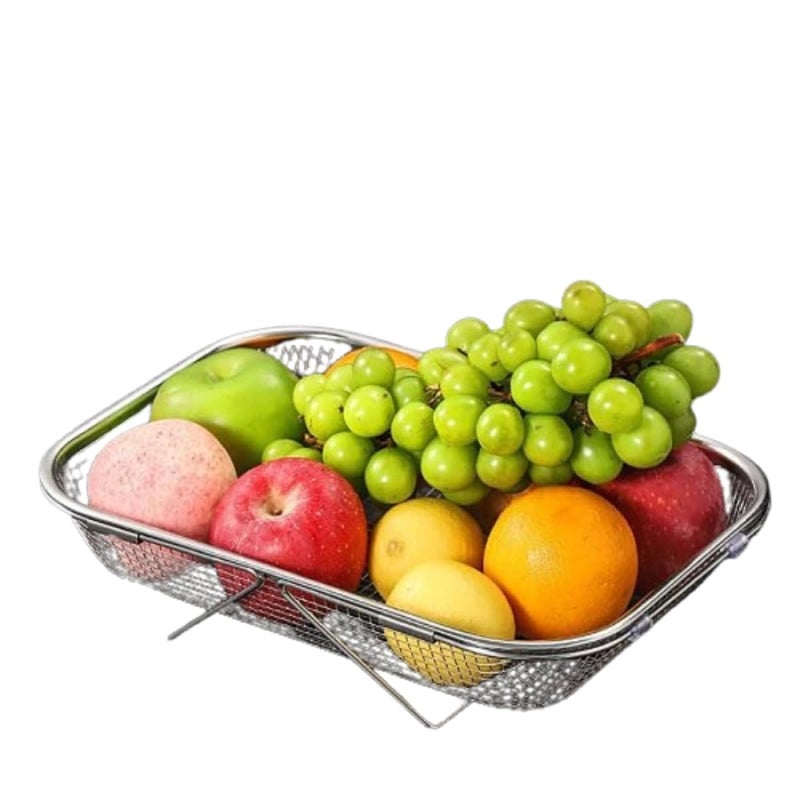 ToYooZe Stainless Steel Adjustable Kitchen Sink Drain Basket Multifunctional Kitchen Sink Organizer for Kitchen Sink Strain Drain Rinse Fruits Vegetables - Image 1