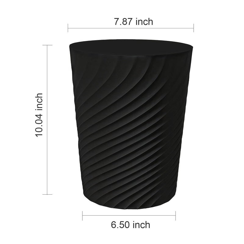 DAJITRE 1.8 Gallon Small Trash Can Wastebasket Recycling Bin Slim Profile for Compact Spaces Bathroom, Office, Bedroom, Kitchen (1.8 Gallon, Black), 01 - Image 5