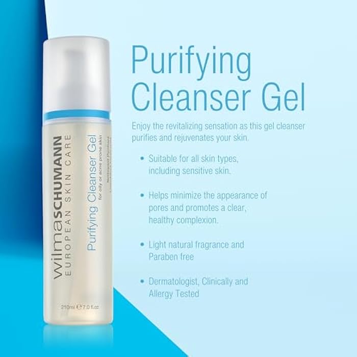 WILMA SCHUMANN Purifying Face Cleanser Gel, Daily Face Wash, Facial Cleanser for Acne, 7 oz - Image 2