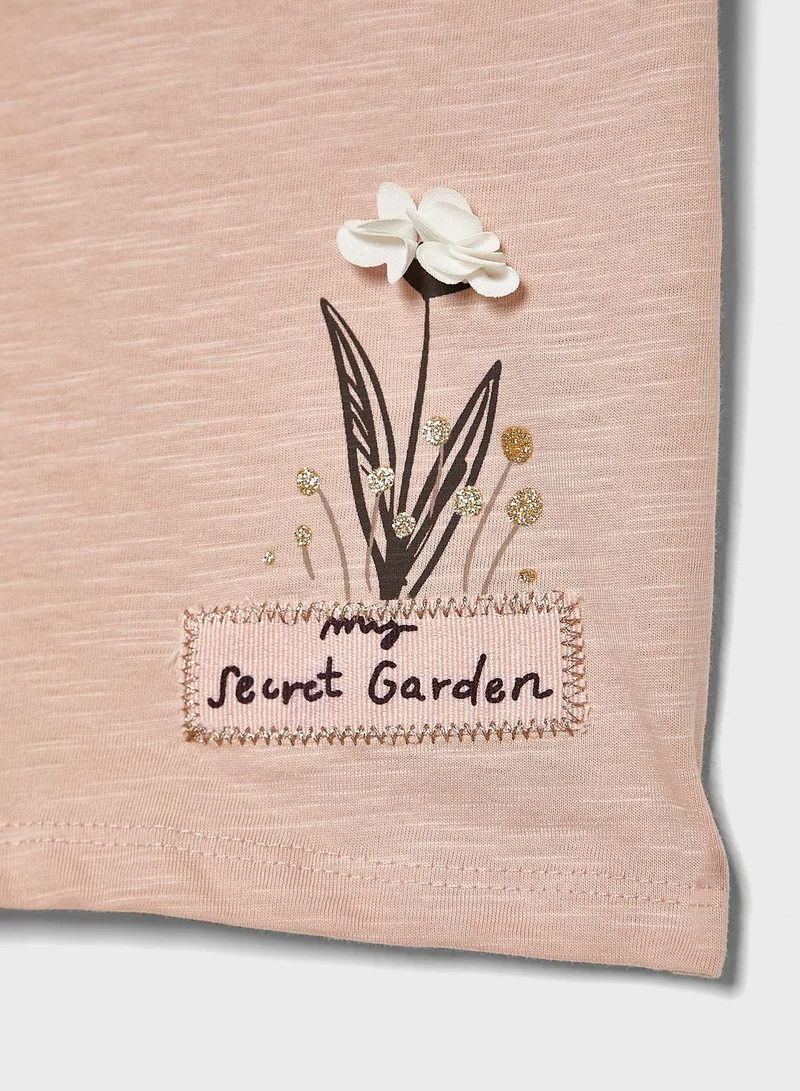 Reserved Infant Frill Shoulder Top