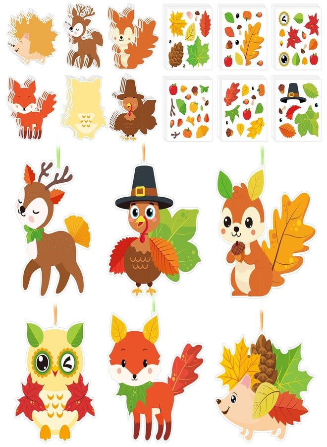 COCHIE Thanksgiving Crafts Kits for Kids Cute Turkey Craft DIY Fall Crafts for Fall Theme Party Classroom Home Game Activities Party Favors - Image 1