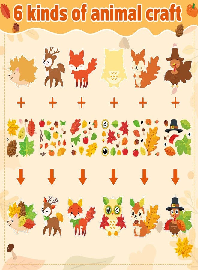 COCHIE Thanksgiving Crafts Kits for Kids Cute Turkey Craft DIY Fall Crafts for Fall Theme Party Classroom Home Game Activities Party Favors - Image 4