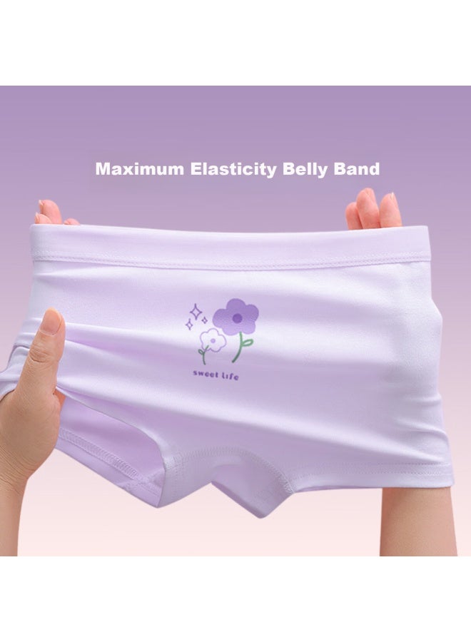 Deesha 7a Antibacterial Mulberry Silk Bottoms Children's Underwear Girls Cotton Shorts Student Baby Boxer Shorts - Image 5