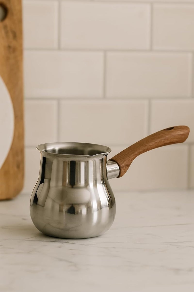 B&D Turkish Coffee Pot with Wooden Handle - Image 3
