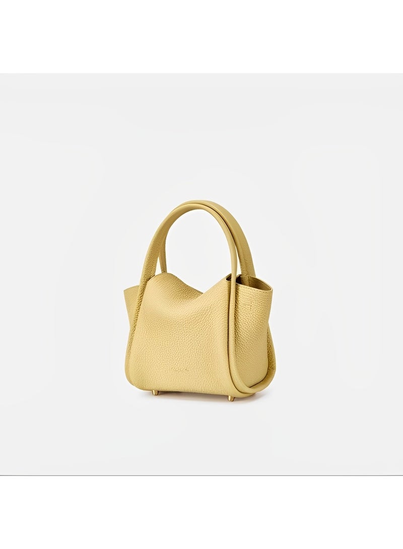 REOCLE Women's Shoulder Bags Small Handbags Dumpling Mini Cloud Bag Mini Leather Tote Bag Retro Crossbody Bag with Removable Strap - Image 2