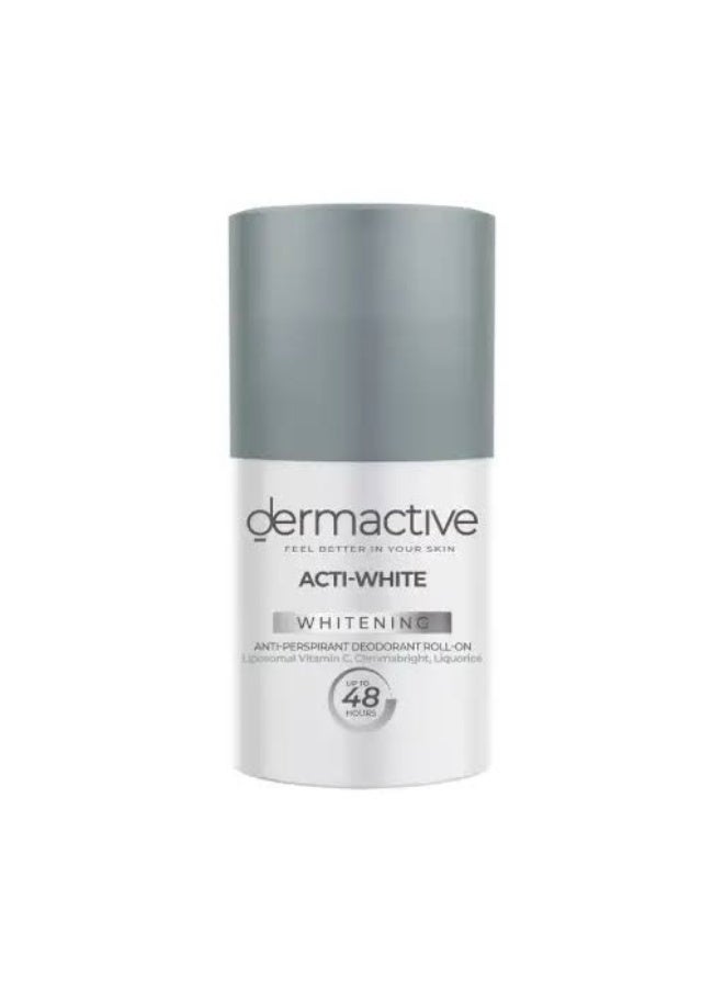 Dermactive Acti-White Whitening Anti-Perspirant Deodorant Roll-On, 60ml