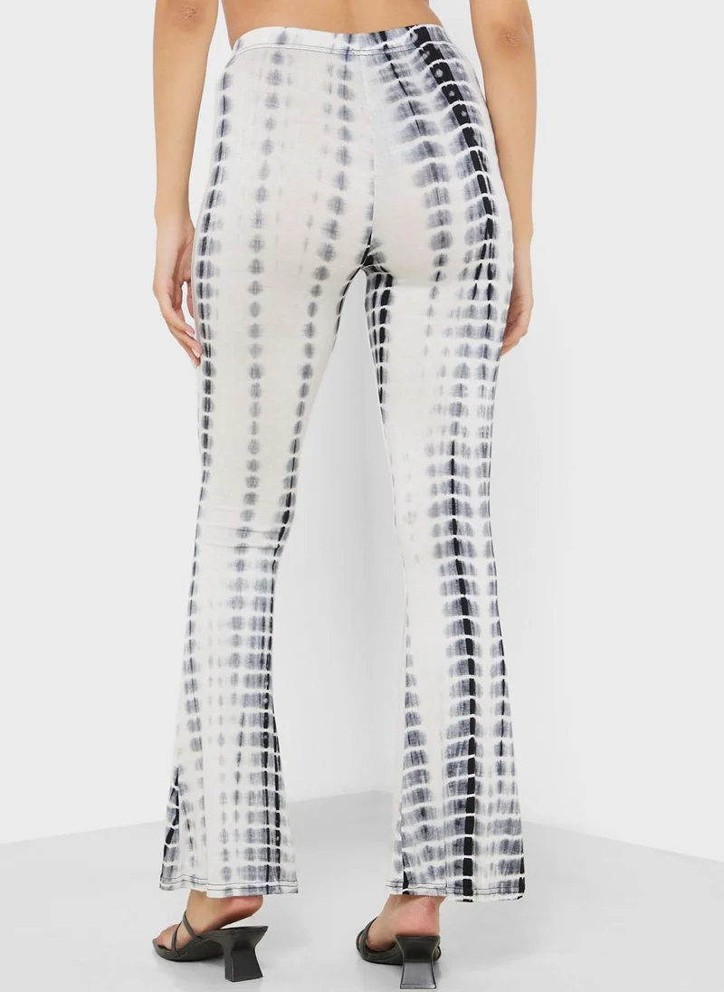 Ginger Tie Dye High Waist Wide Leg Pants
