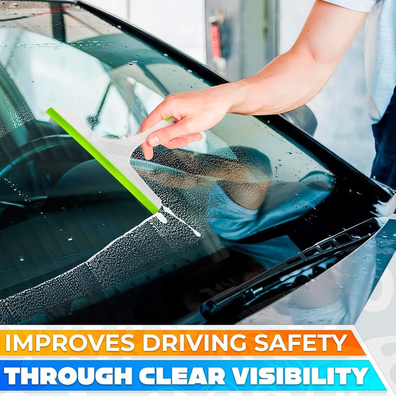 Sun Bird SUNBIRD 1pc Car Glass Body Cleaning Wiper Silicone Windscreen Wipers, Dust remove Car Washing wiper Glass Window Snow Water Rain Cleaner - Image 2