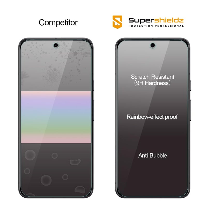 Supershieldz (3 Pack) Designed for Google Pixel 10 Pro XL, Pixel 9 Pro XL Tempered Glass Screen Protector, Anti Scratch, Bubble Free - Image 2