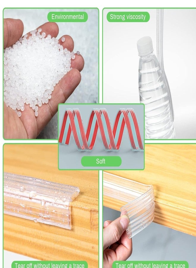 N2K2 ENTERPRISE 5-Meter Clear Corner Protectors for Baby Proofing-Cushion to Cover Sharp Furniture and Table Edges-Soft Silicone Tape Edge Protector Strip for Sharp Corners - Image 3