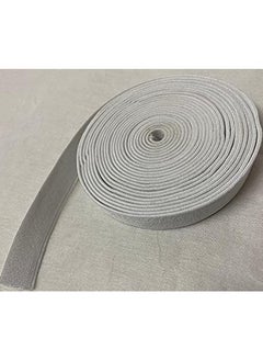 ماركة غير محددة استيك ملابس مبطط عرض 2 سم بكرة طول 5 متر ابيض  - Image 2