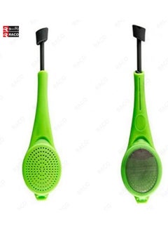 RACO RACO Tea Silicone Strainer Tea Infuser Built In Plunger Reusable Tea Bag Plastic Tea & Coffee Strainer Measure Swirl Steep Stir & Press, Green  - Image 4