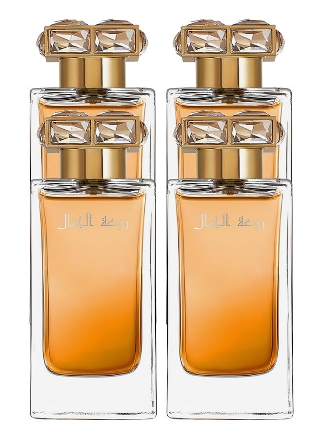 Genie Collection 4 Pieces Rawat Al Jamal Perfume Number 220928 For Women 80ml EDP - Image 1