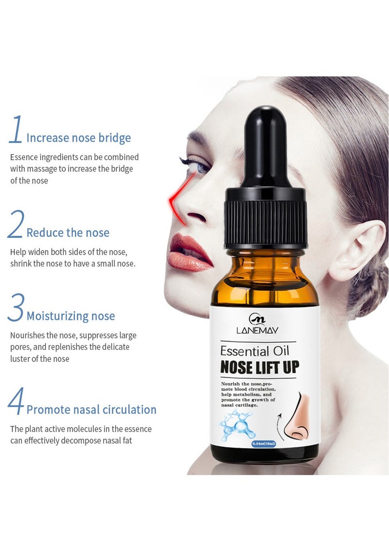 LANEMAY زيت عطري لرفع الأنف لتدليك الأنف، ويجعل الأنف أكثر استقامة وجمالاً  - Image 2
