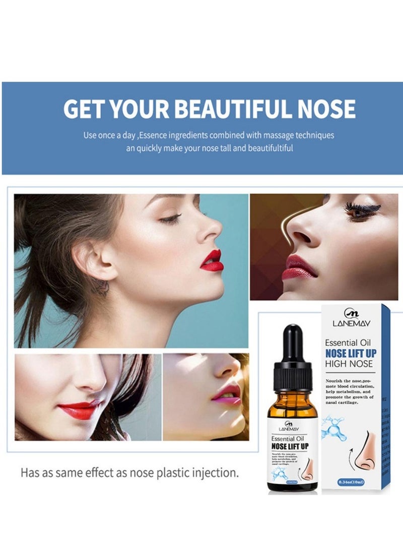 LANEMAY زيت عطري لرفع الأنف لتدليك الأنف، ويجعل الأنف أكثر استقامة وجمالاً  - Image 5