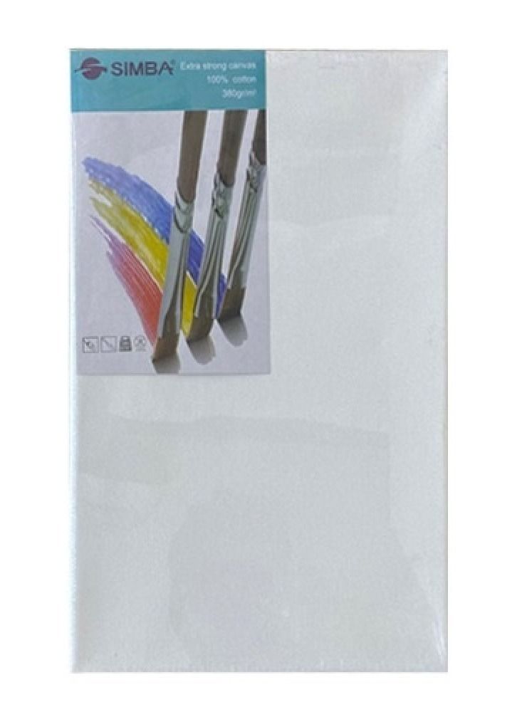 سيمبا لوحة رسم كانفس مستطيل 60x90 سم ابيض