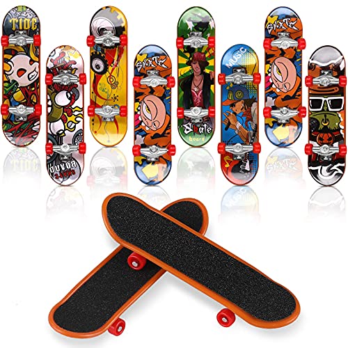 squishy 4pcs Fingerboard, Mini Skateboard Toy Set for Kids and Adults, Random Designs for Finger Coordination Training, Stress Relief and Party Favors - Image 1