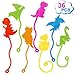 Genuvi Dinosaur Sticky Hands Bulk 36 PCS Dinosaur Party Favors for Kids Stretchy Dino Sticky Hand Toy Goodie Bag Stuffers Fillers Treasure Box Toys for Classroom Prizes Carnival Birthday Party Supplies Gifts - Image 2