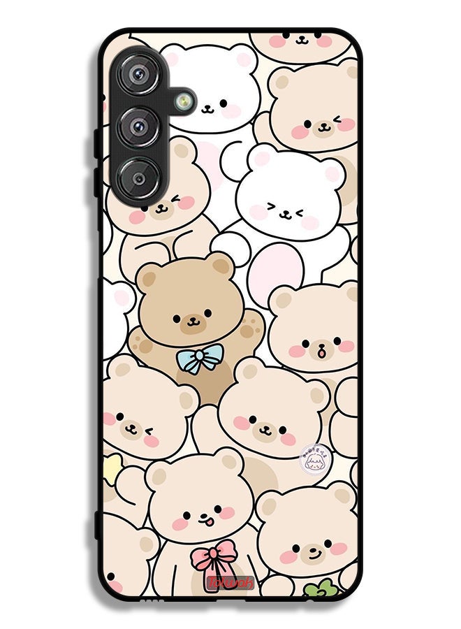 Tolwak Samsung Galaxy F15 5G Protective Case Cover Bears Pattern - Image 1