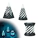 Minleway 3 Packs Impossible Spiral Cone Fidget Toys3D Printed Pyramid Passthrough SculptureMini Sensory Toy for Stress Relief AnxietyStocking Stuffers for Adults Kids Gifts Fluorescent Blue Black - Image 2